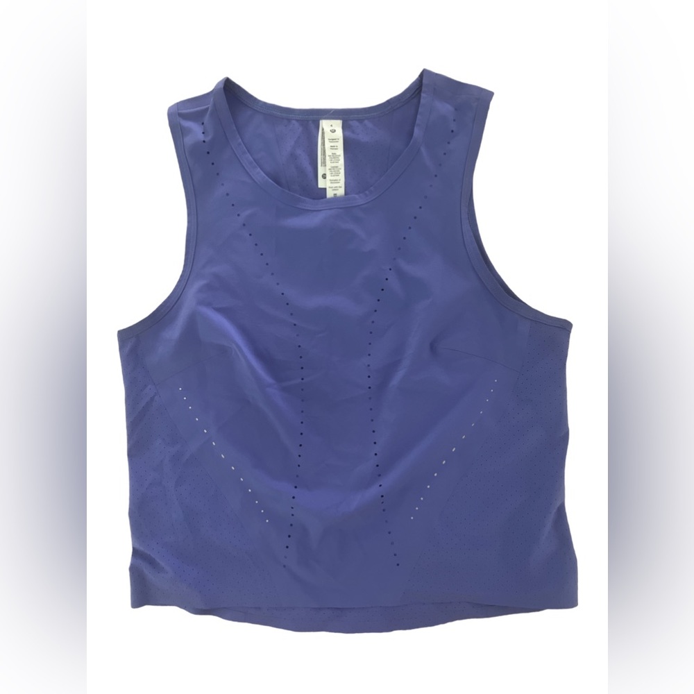 Lululemon purple sculpt running tank, size 4.